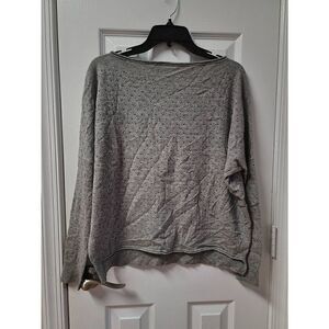 Vince Cashmere/Wool Crochet Grey Knit Sweater M
